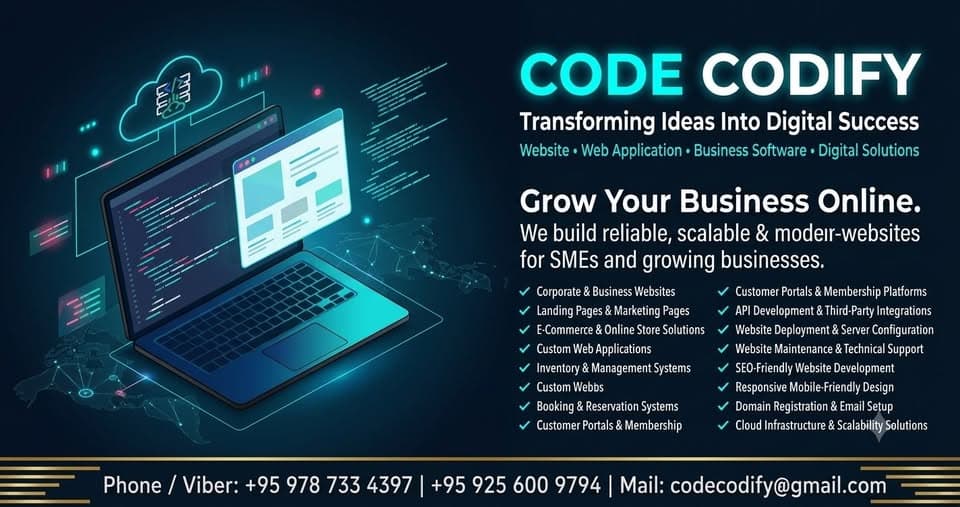Website တစ်ခုသည် ကုန်ကျစရိတ်မဟုတ်ပါ… ရင်းနှီးမြှုပ်နှံမှုတစ်ခုပါ